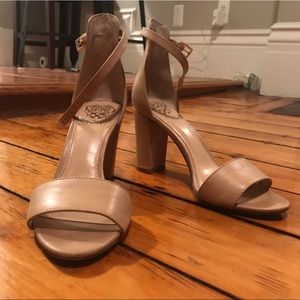 Vince Camuto Strap Heels (Nude)